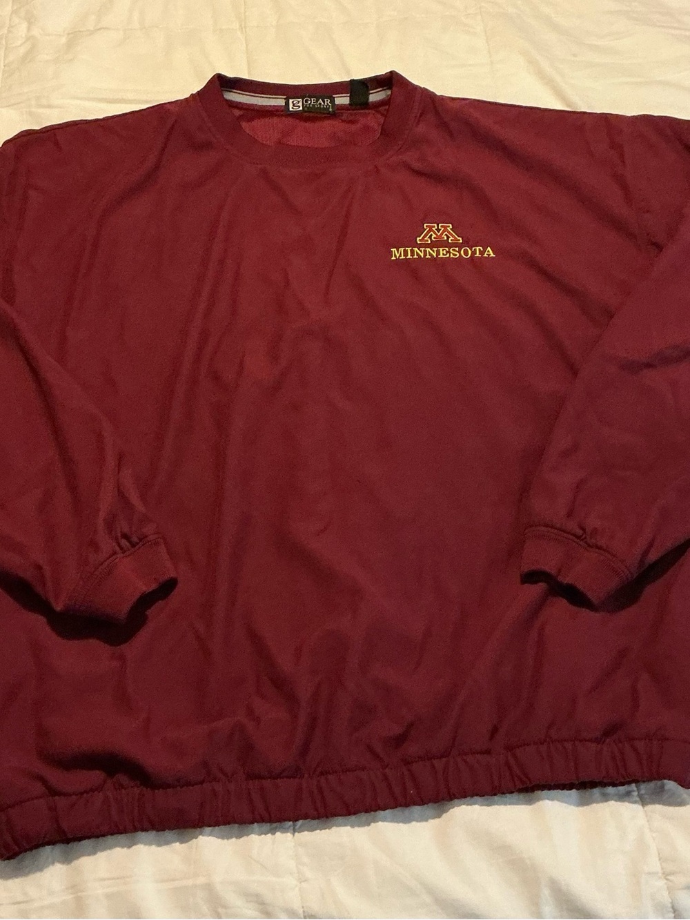 Vintage Gear For Sports Maroon Minnesota Crewneck XL Golden Gophers Pullover
